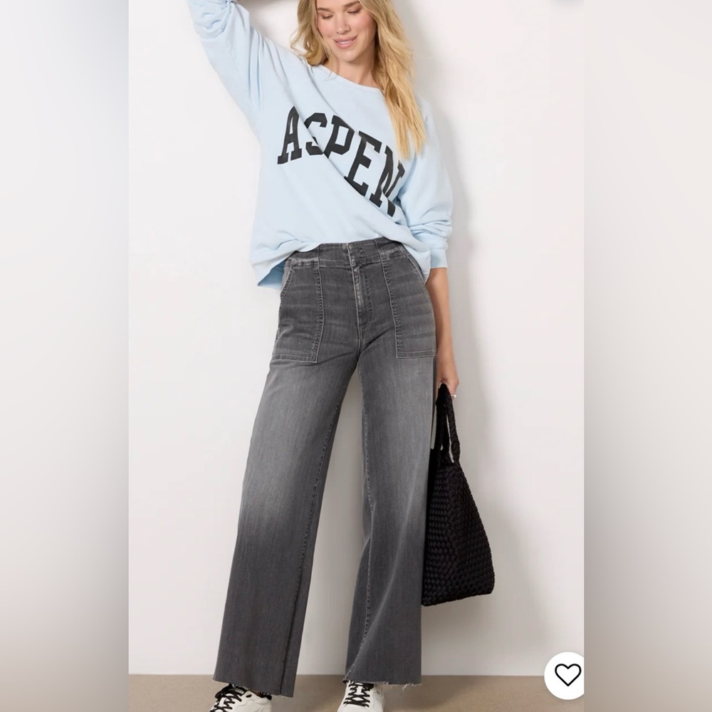 Kut from the Kloth Gray Wash Utility inspired pants